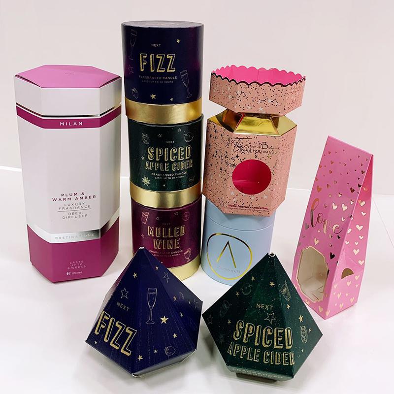 威海化妆品包装盒、异形包装盒、异形礼盒、异形纸盒定制印刷